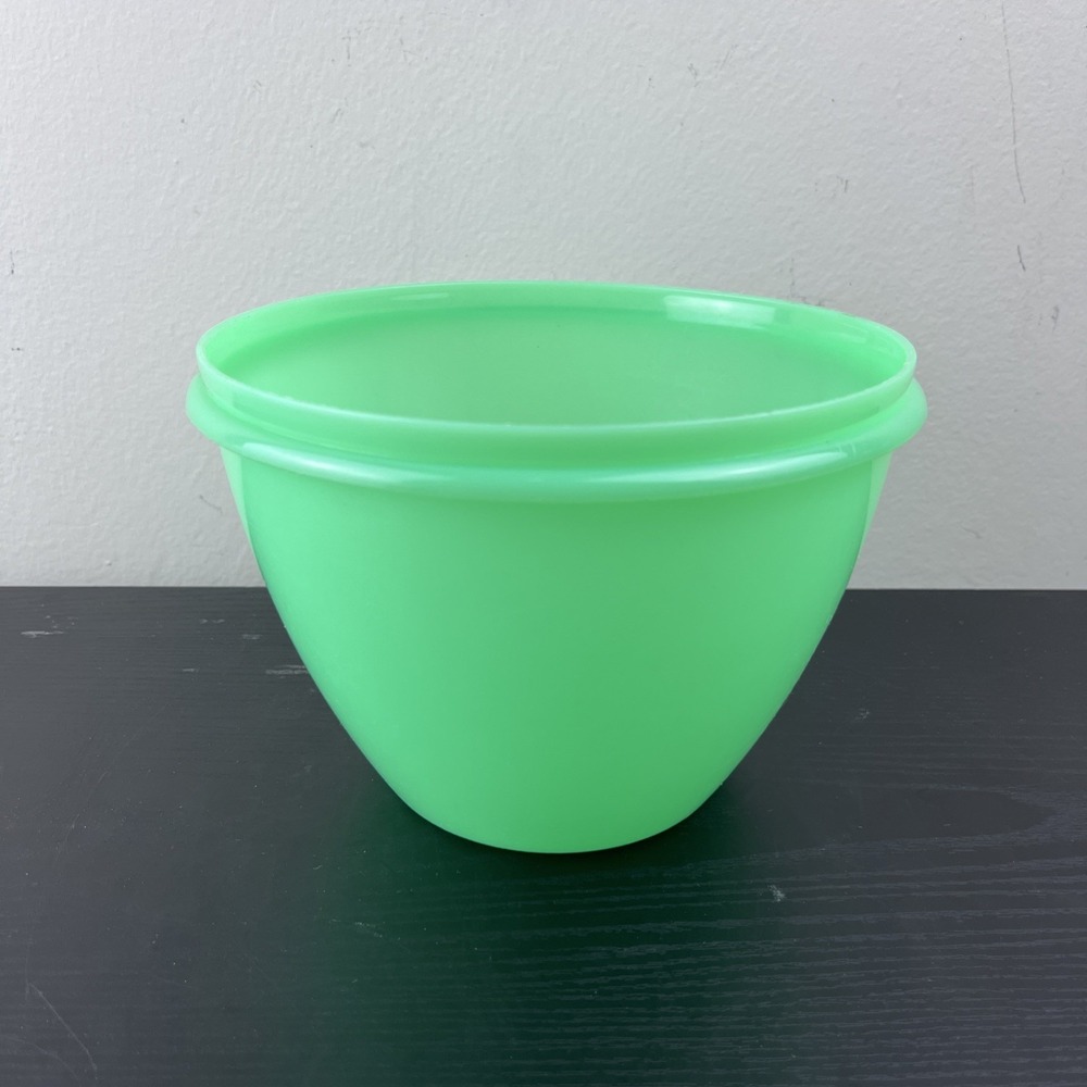 Vintage Tupperware Crisp-It Lettuce Keeper Bowl Jade Mint Green 7" Replacement